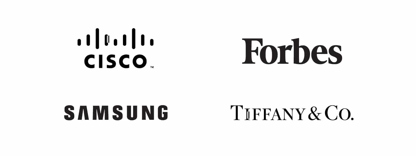 sans serif and serif company logos